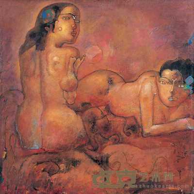 石虎 人体 84×84cm
